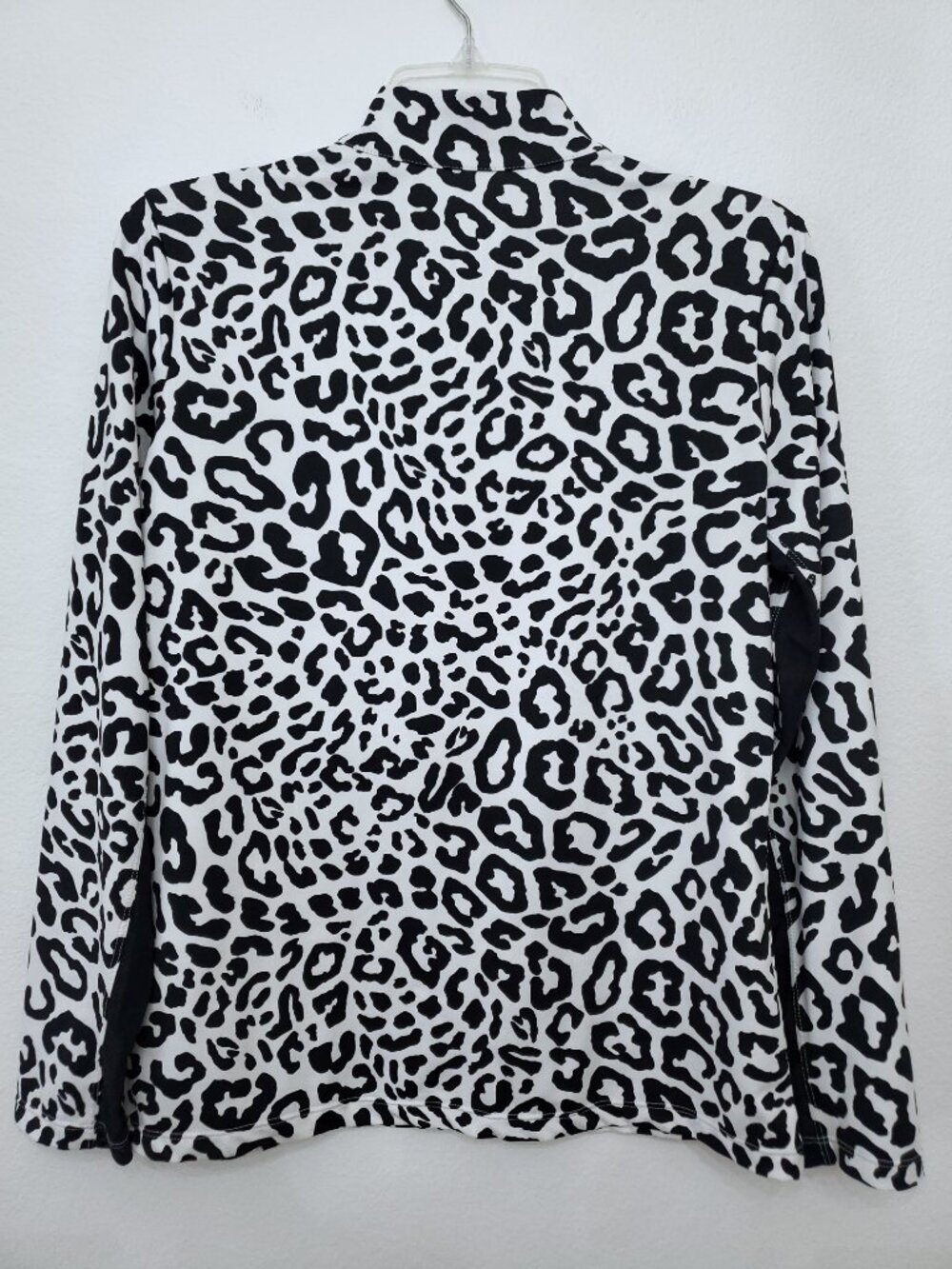 Tail Activewear Animal Print Long Sleeve 1/4 Zip Tennis Pickleball Golf Top M - Picture 6 of 13